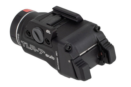 Streamlight TLR7 sub compact weapon light attaches to picatinny mounts